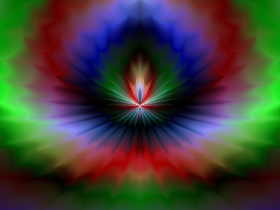 Abstract fire flower