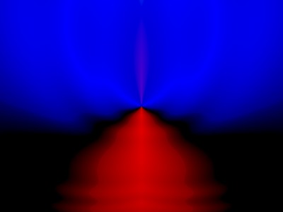 Blue-red abstract image wallpaper