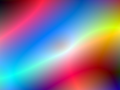 Bright yellow-blue-red color gradient