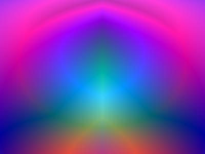 Abstract gradient flower