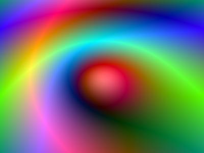 Red-green-blue radial gradient