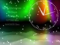 winter clock screensaver