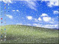 snow falling